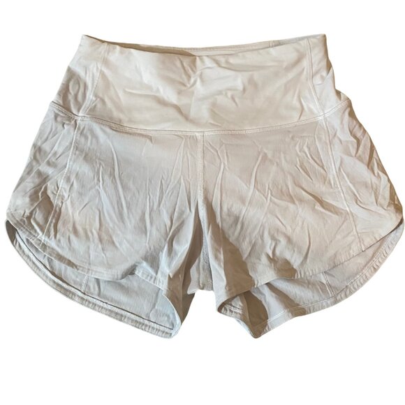 Lululemon White Running Shorts – Size 2 - Picture 1 of 4
